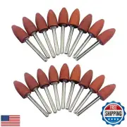 18Pcs Bullet Shape Abrasive Mounted Stone Grinding Tool for Dremel Rotary Too