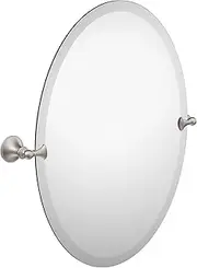 Moen DN2692BN Glenshire 26-Inch x 22-Inch Frameless Pivoting Bathroom Tilting Mirror, Brushed Nickel