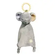 Douglas Toys Grey Elephant Lil Sshlumpie Plush Stuffed Animal Teether