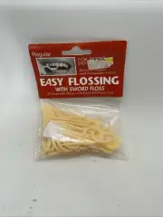 Easy Flossing With Sword Floss - 32 Disposable Flosses With Picks & Pocket Case