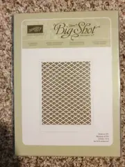 New! Stampin' Up! Fancy Fan Letterpress Sizzix Big Shot 123129