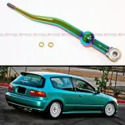 FOR 1988-00 HONDA CIVIC EG EK EM NEO CHROME DUAL BEND SHORT THROW QUICK SHIFTER (for: Honda Civic)