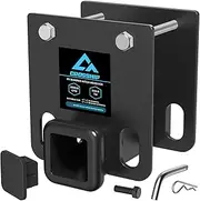 CROSSHIP RV Bumper 2-Inch Hitch Receiver - Fits 4-Inch Beam & 3500 LBS Capacity - Helps RV Connect Bike Racks, Cargo Carriers, Hitch Hammock and Any 2-Inch Receiver