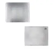 Letts Ladydate Quarto Landscape Guest Book - Plain Silver
