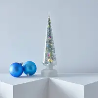 在飛比找誠品線上優惠-美國 MoMA LED玻璃聖誕樹擺飾/ 雪域仙境/ 小