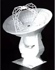 Atacama Large Millimeter Array paper model scale 1/33