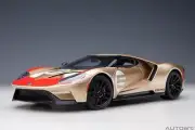 1/18 Ford GT Heritage Edition #5 "Holman Moody" Gold Model Car By Autoart 72928