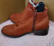 Brand New Time And True Brick Red Size 7 Man-made Material Boots