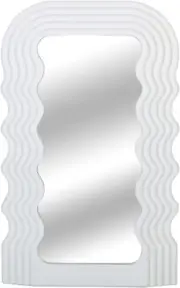 Wave Pattern Irregular Makeup Mirror Tabletop Vanity Mirror Cosmetic Desktop Mir