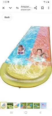 Summer Inflatable Slip Water Slide for Kids Adults Backyard Water Slide 16ft