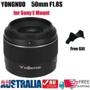 YONGNUO YN50mm F1.8S APC-C Auto Focus Manual Focus Lens for Sony E Mount
