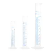 3in1 Set Measuring Cylinder,for DIY, Science Lab, (Clear White, 25ml 50ml 100ml)