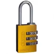 ABUS Padlock 20mm -Combination Padlock-Resettable-YELLOW-Free Post