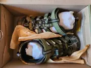 Keen Waterproof Newport H2 Boy's Size 5 Green Camo Water Sandals Shoes 1014259