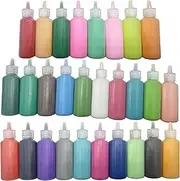 Allazone 1.85 Pounds Colored Sand for Sand Art, 28 Sand Art Bottles for Painting, Crafts, DIY, Wedding Decor, Decorations