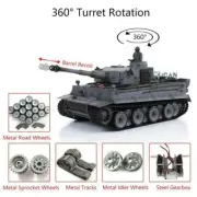 2.4G Henglong 1/16 7.0 Tiger I BB IR RTR RC Tank 3818 Barrel Recoil Smog Display