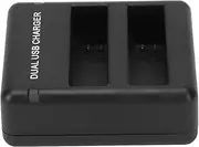 Camera Battery Charger, 1600mah Rechargeable Camera Battery for AHDBT‑401 + Dual Slot Battery Charging Station Combo, Micro USB 5V/2A Input