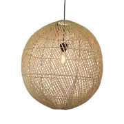 [Florabelle Living] Xenia Ceiling Pendant Shade Natural W/ Lamp Holder & Canopy (Shade Only)