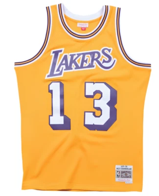 Mitchell & Ness Wilt Chamberlain Gold Los Angeles Lakers 1971/72 Hardwood Classi