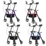 2025 Deluxe OEM ELENKER Rollator Walker Heavy Duty Upright Stand Up Medical Aid
