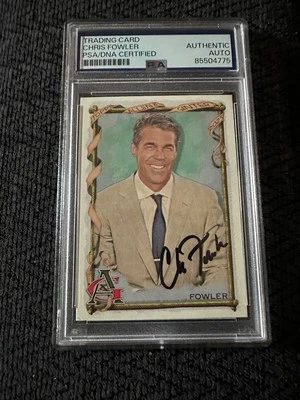 Chris Fowler Signed 2023 Allen & Ginter #254 Card PSA /DNA Slab COA
