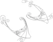 [CATIEBYE] Unique Clip-on Ear Cuffs Earrings Ear Hook Jewelry for Women Teen Cosplay