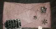 Victorias Secret headwrap/headband BRAND NEW blush rhinestone snowflake sparkle