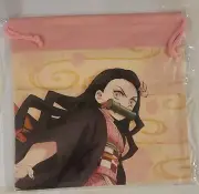 Demon Slayer Anime Nezuko Kamado Pink Colors Large Drawstring Tote Bag NEW