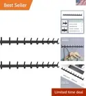 Matte Black Wall Mount with 10 Heavy Duty Hooks - Rustic Style & Versatile Use