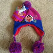 Eleana of Avalor Winter Hat and Gloves Beanie Cap SET One Size, Little Girls
