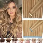 Tape in Hair Extensions Human Hair 100% Real Skin Weft Tape in Remy Highlight US
