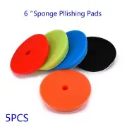 Waxing Buffing Pads 6 Inch Flat Sponge Car Polisher Foam Sanding Kit Compound