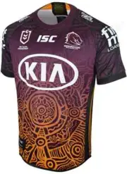 Brisbane Broncos NRL Mens Indigenous Jersey Sizes S-7XL BNWT