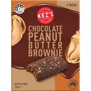 Kez's Kitchen Chocolate Peanut Butter Brownie 5 pack