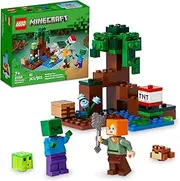 LEGO Minecraft The Swamp Adventure 21240 Building Toy Set for Kids, Boys, and Girls Ages 7+ (65 Pieces)