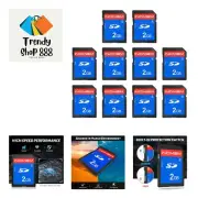 2GB SD Card, 10 Packs Class 4 2GB Flash Memory Card MLC Standard Secure Digit...