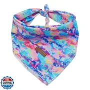 Lionheart Glory Colorful Dog Bandana 1 Pack, Soft Washable Square Adjustable