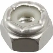 18-8 Stainless Steel Nylon Insert Stop Nut (#8-32) - 2 pc