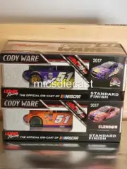 NIB RARE Auto Signed Matching # SET 2017 Cody Ware #51 Clemson ECU SILVER 1:24