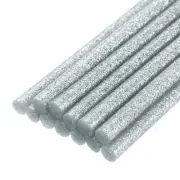 12pcs Mini Hot Glue Sticks for Glue Gun 0.43-inch x 4-inch Glitter Silver