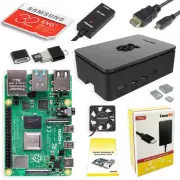 Canakit Raspberry PI 4 Starter Kit 4GB RAM (32 GB EVO+, Premium Black Case)