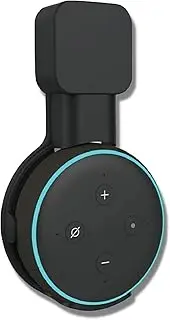 Sintron Wall Mount Holder Black for Dot 3rd Generation & UK Google Mini, Smart Home Wall Mount Stand Hanger for Dot 3 Speaker Holder, Simplify Declutter Your Living Space Without Messy Wires (Black)