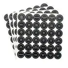 5 Sheets 180Pcs/set Blank Condiment Bottles Sticker Mason Jars Tags
