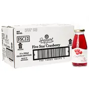 Sunraysia Juice Cranberry Ambient Luxury Five Star 250ml x 12