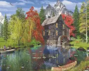 Springbok Fishing by the Mill 1000 Piece Jigsaw Puzzle