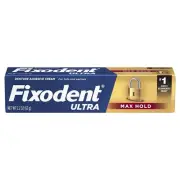 Fixodent Ultra Max Hold Denture Adhesive Cream for Full and Partials 2.2 Ounce