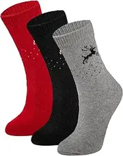 [lavendel] Women's Natural Wool Socks with Pattern - Fine Knitted Comfort with Oeko-Tex 100 - Warm, Moisture-Wicking and Odourless