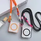 For Samsung Galaxy Z Flip6 Flip5 Flip4 3 Lanyard Magnetic TPU Clear Case Cover