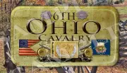 6th Ohio Cavalry Union Army American Civil War themed LARGE Iron on patch