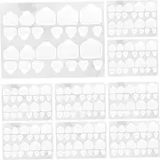 OHPHCALL 20pcs Nail Stickers for Press-on Nails Double-sided Nail Adhesive Tabs Nail Glue Stickers for Artificial Nails Medium Length
